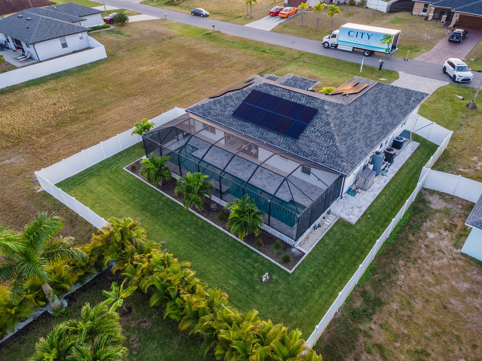 Aerial Daytime of a residential property in Southwest Florida